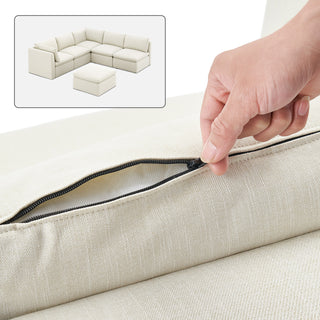 Macy Washable Slipcover Only (6 Seats), Oat
