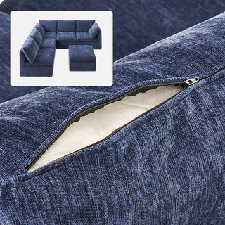 Macy Washable Slipcover Only (6 Seats), Navy Blue Chenille