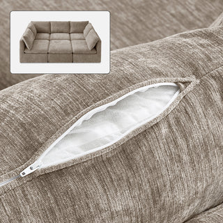 Macy Washable Slipcover Only (Pit-sectional), Taupe Chenille