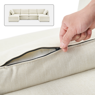 Macy Washable Slipcover Only (6 Seats), Oat