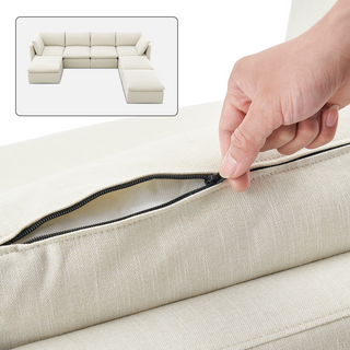Macy Washable Slipcover Only (7 Seats), Oat