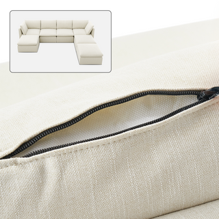 Macy Washable Slipcover Only (7 Seats), Oat