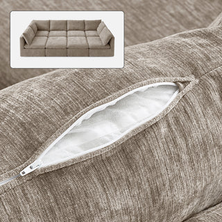 Macy Washable Slipcover Only (Pit-sectional), Taupe Chenille