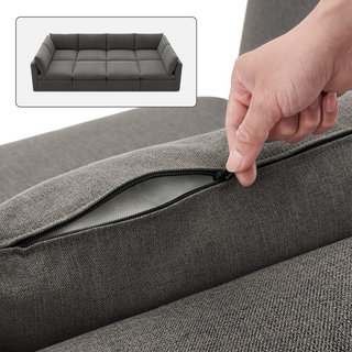 Macy Washable Slipcover Only (Pit-sectional), Stone Gray