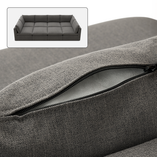 Macy Washable Slipcover Only (Pit-sectional), Stone Gray