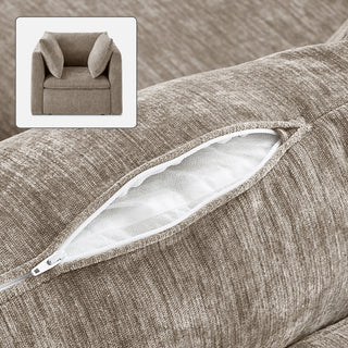 Macy Washable Slipcover Only (Armchair), Taupe Chenille