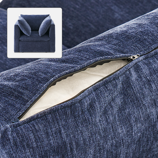 Macy Washable Slipcover Only (Armchair), Navy Blue Chenille