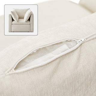 Macy Washable Slipcover Only (Armchair), Alpine Beige Chenille