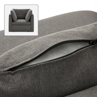 Macy Washable Slipcover Only (Armchair), Stone Gray