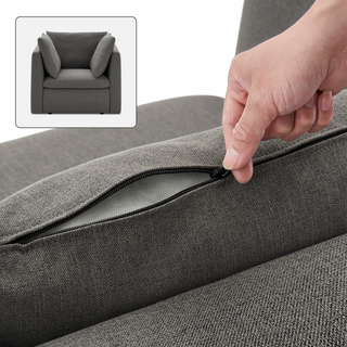 Macy Washable Slipcover Only (Armchair), Stone Gray
