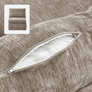 Macy Washable Slipcover Only (Armless), Taupe Chenille