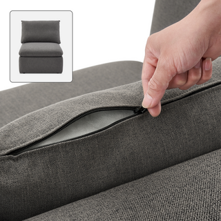 Macy Washable Slipcover Only (Armless), Stone Gray