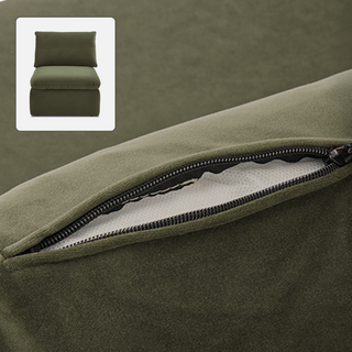 Macy Washable Slipcover Only (Armless), Olive Green Velvet