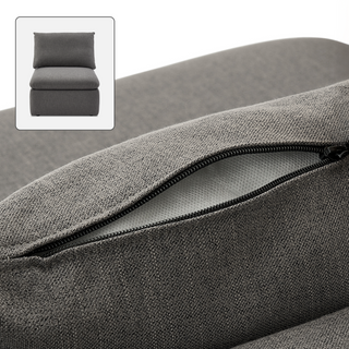 Macy Washable Slipcover Only (Armless), Stone Gray