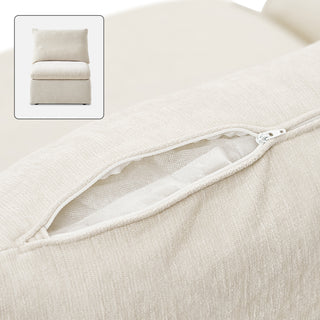 Macy Washable Slipcover Only (Armless), Alpine Beige Chenille