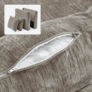 Macy Washable Slipcover Only (Armrest Set), Keystone Gray Chenille