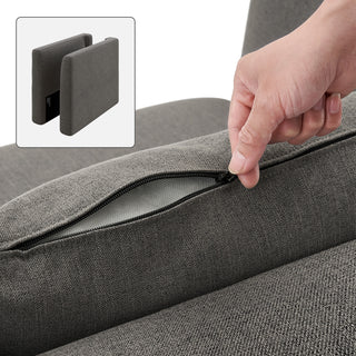 Macy Washable Slipcover Only (Armrest Set), Stone Gray