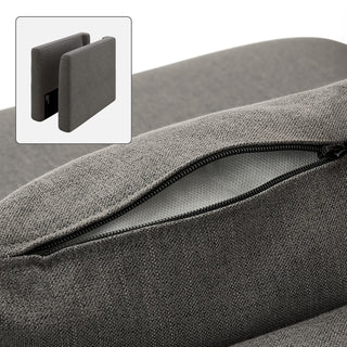 Macy Washable Slipcover Only (Armrest Set), Stone Gray