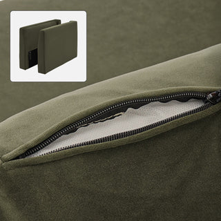 Macy Washable Slipcover Only (Armrest Set), Olive Green Velvet