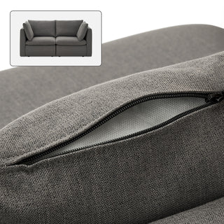 Macy Washable Slipcover Only (Loveseat), Stone Gray