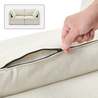 Macy Washable Slipcover Only (Loveseat), Oat