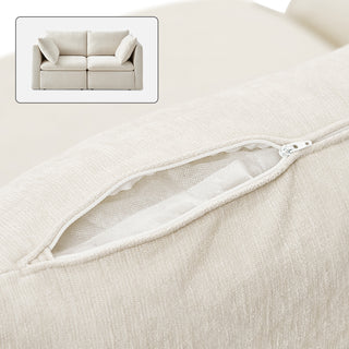 Macy Washable Slipcover Only (Loveseat), Alpine Beige Chenille