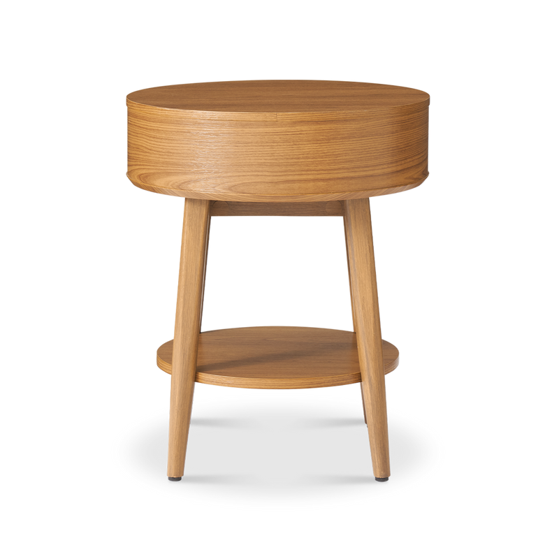 Retrovie Mid-Century Modern Round Side Table