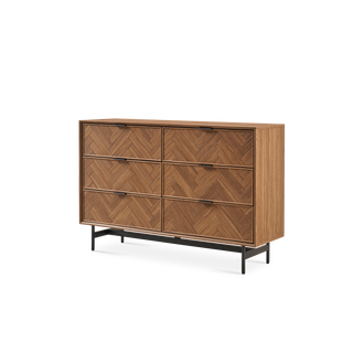 Axis Herringbone 6-Drawer Dresser