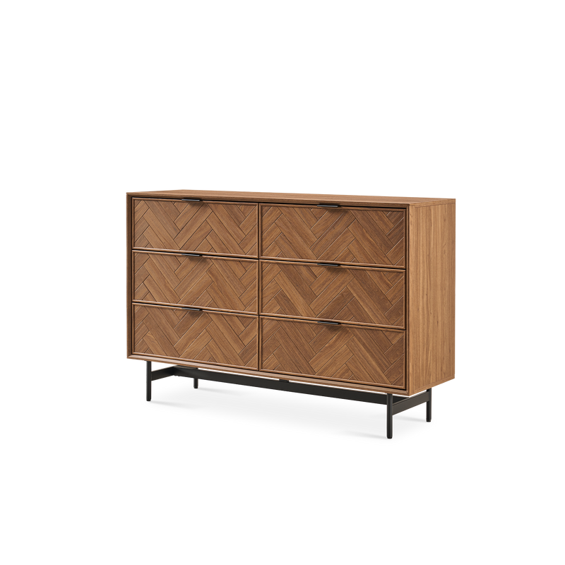 Axis 3-Piece Bedroom Set (6-Drawer Dresser, Nightstands)