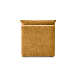 Macy Armchair with Storage, Ochre Yellow Chenille