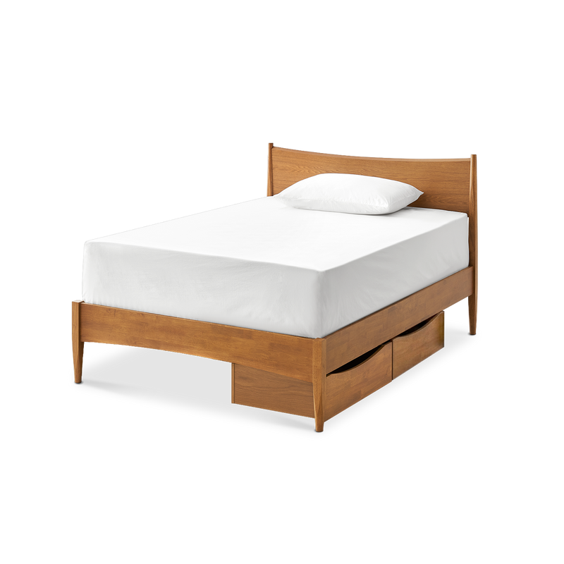 Retrovie Mid-Century Modern Twin Bed