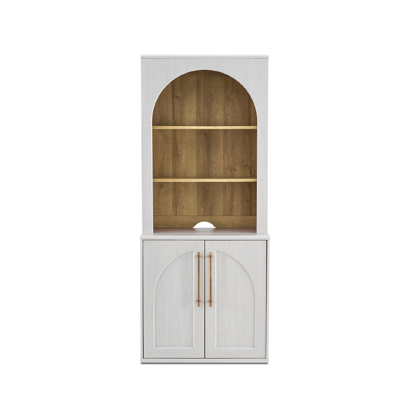 Blake Modular Storage Cabinet with Hutch Arched