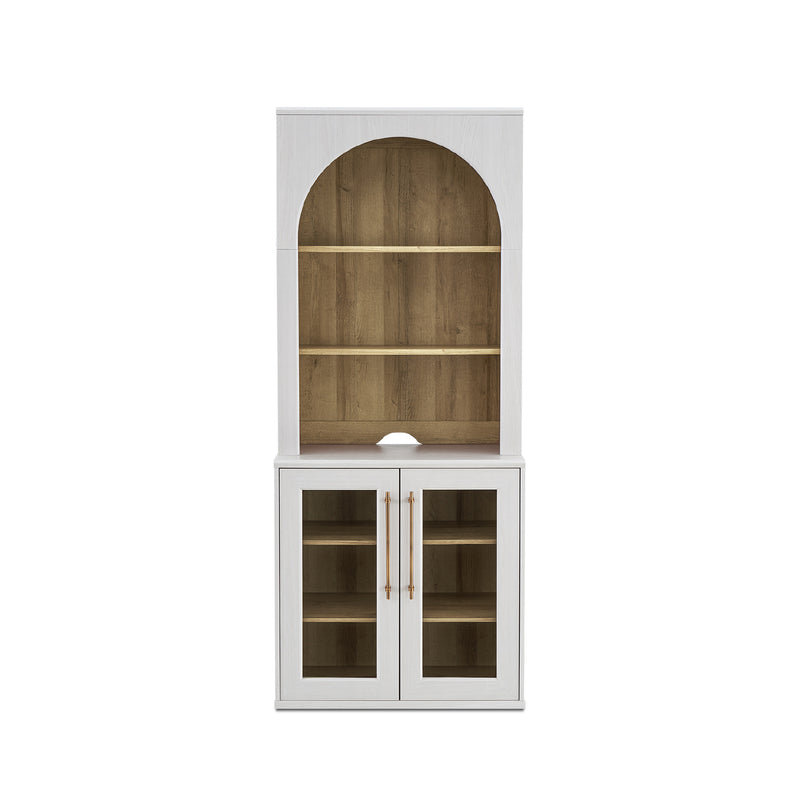 Blake Modular Storage Cabinet with Hutch Acrylic