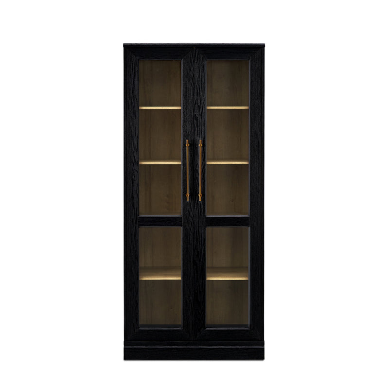 Blake Tall Acrylic Display Cabinet Angular