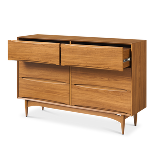 Retrovie Mid-Century Modern 6-Drawer Dresser