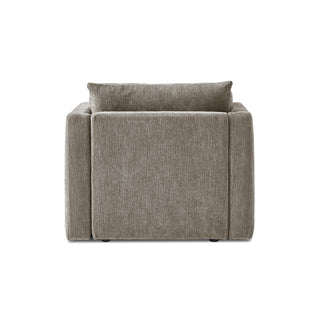 Macy Armchair with Storage, Keystone Gray Chenille
