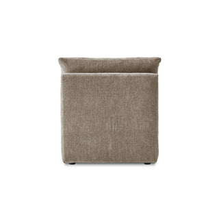 Macy Armchair with Storage, Taupe Chenille