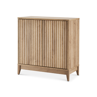 Brooklyn Modular Cabinet in Golden Oak, angled view 1