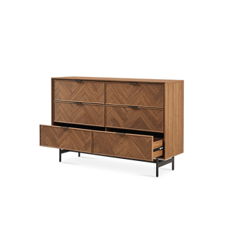 Axis Herringbone 6-Drawer Dresser