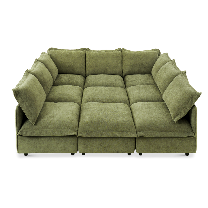 Qoosh 9-Seat Cloud Pit Sectional