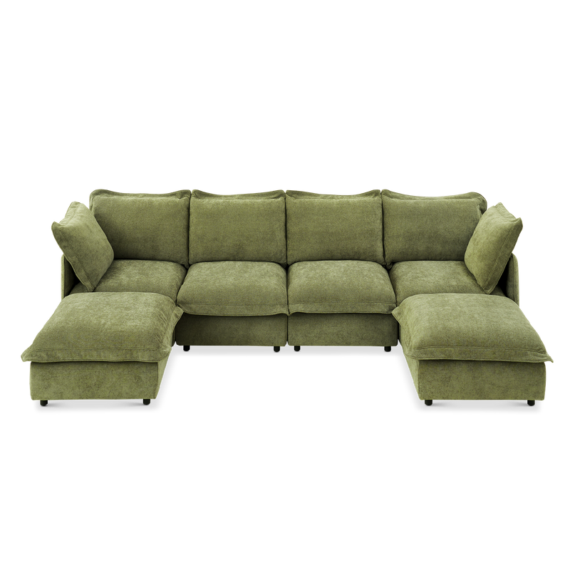 Qoosh 6-Seat U-Shaped Cloud Sofa