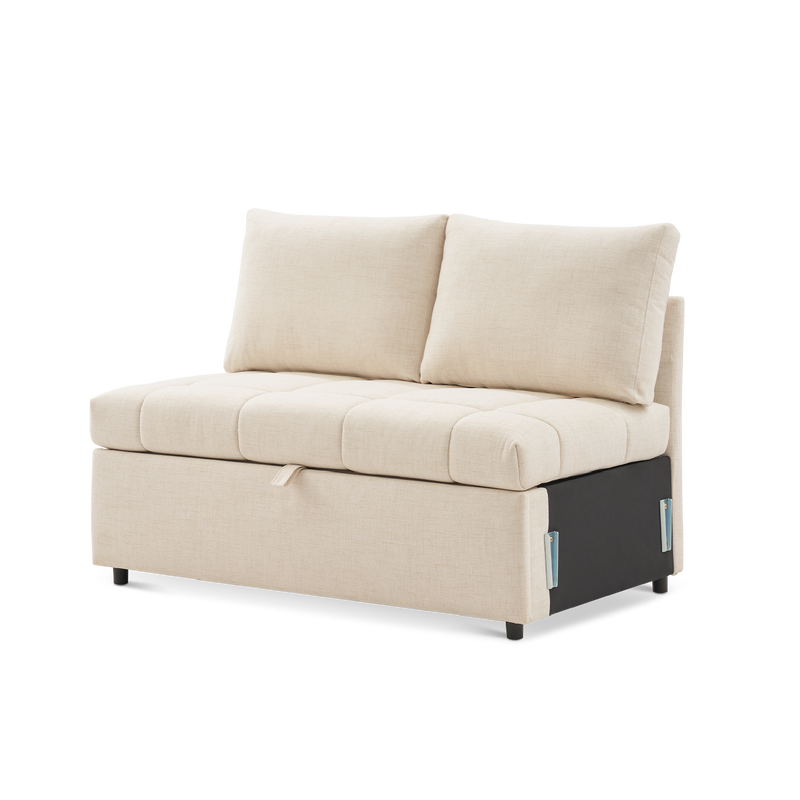 SleepStash 2 Seater Armless Storage Sofa