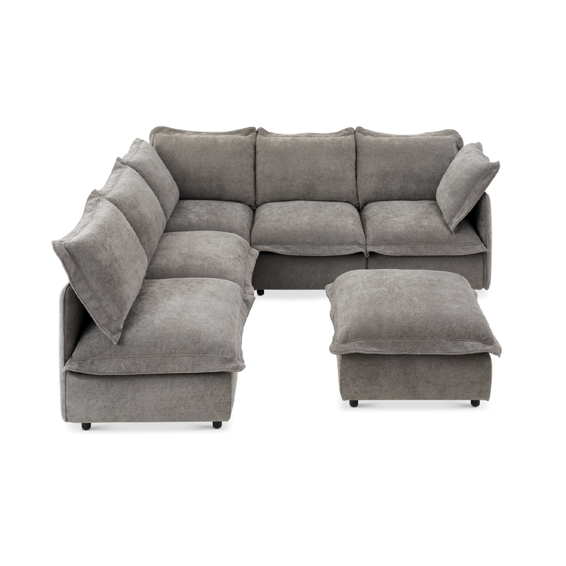 Qoosh 6-Seat L-Shaped Cloud Sofa