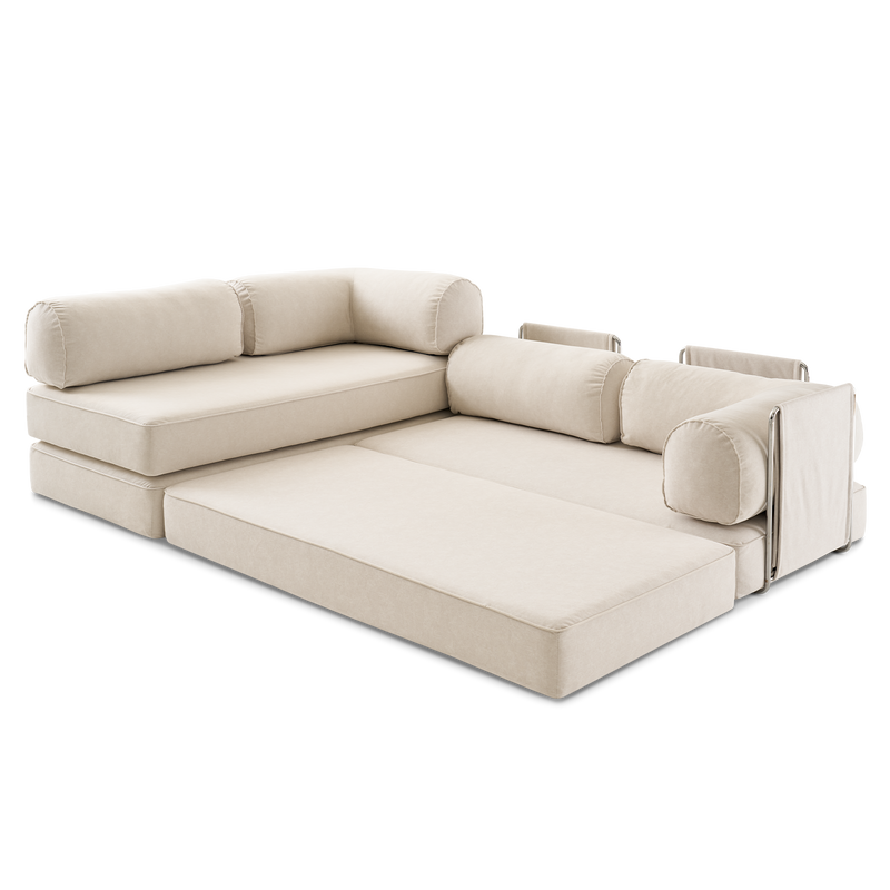 JelliCouch L-Shaped Sofa, Corner Open