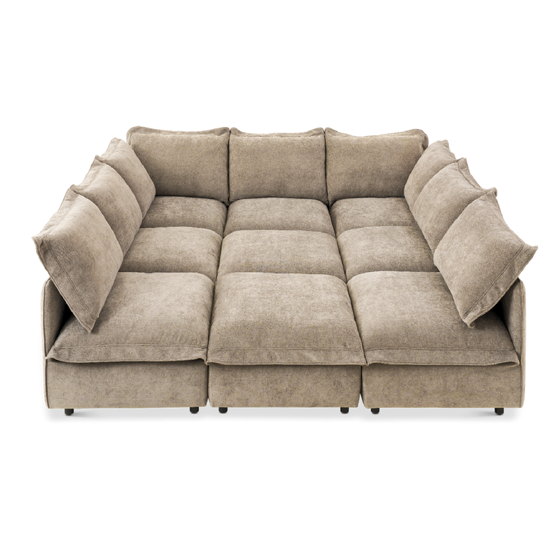 Qoosh 9-Seat Cloud Pit Sectional
