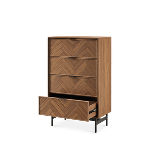 Axis Herringbone 4-Drawer Dresser