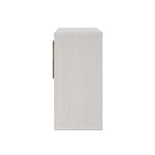 Blake Modular Storage Cabinet Arched, White Oak Set of 2 - angle view