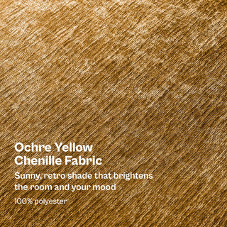 Macy 7 Seats Modular Sectional Sofa with Fully Removable Covers, Large Storage (Ochre Yellow Chenille)