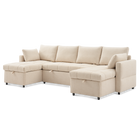 6-Seat U-Shaped Sofa Bed