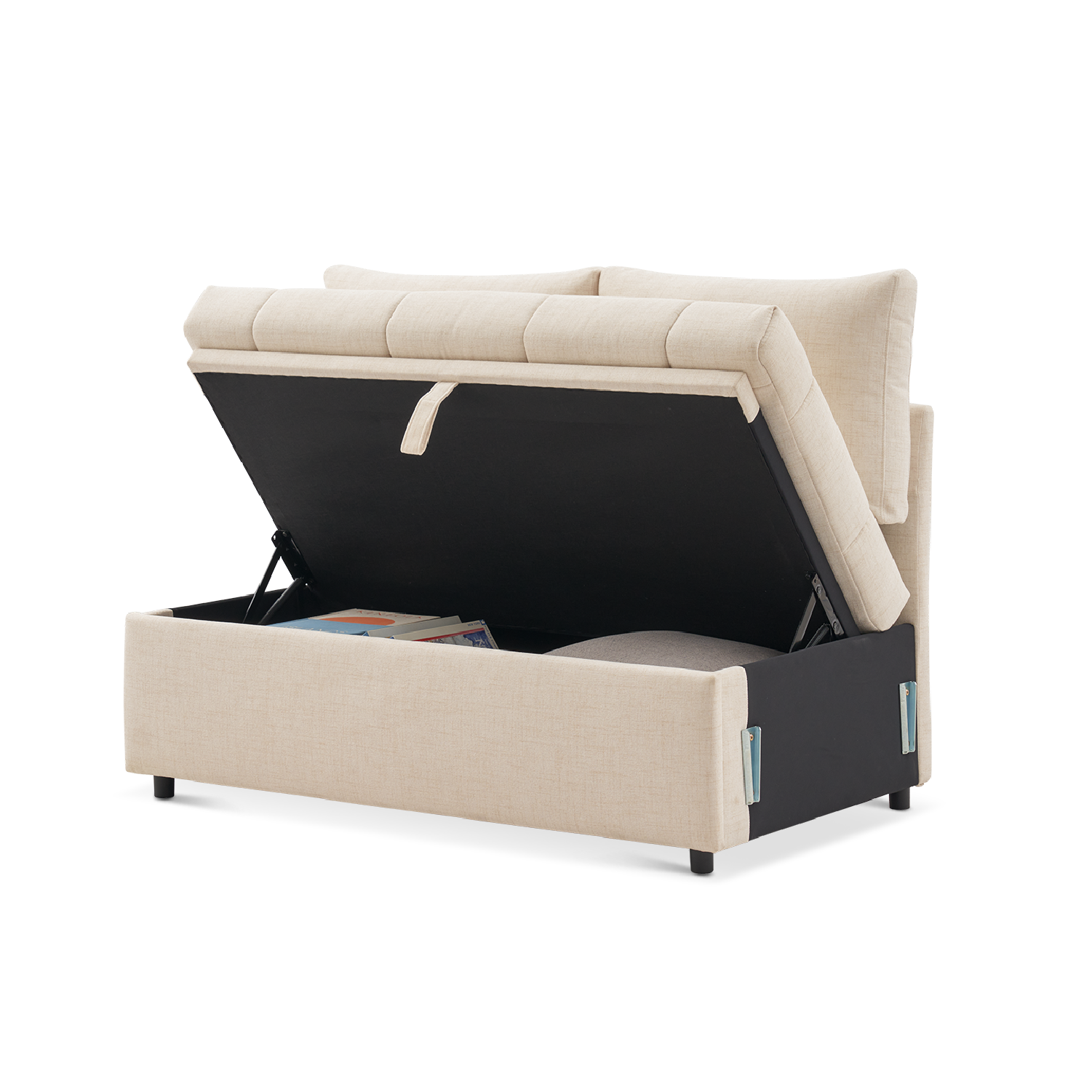 SleepStash 2 Seater Armless Storage Sofa